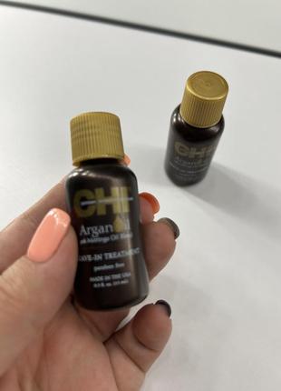 Восстанавливающее масло для волос chi argan oil plus moringa o...