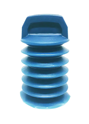 Вантуз гармошка голубой пластик