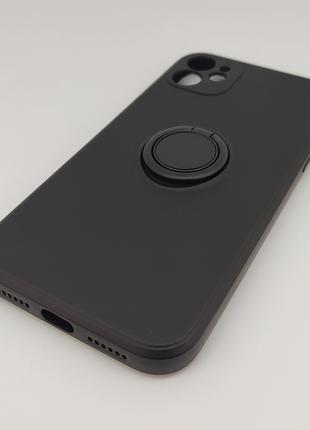 Чехол на iPhone 11 с кольцом-держателем (черный) арт. 03830