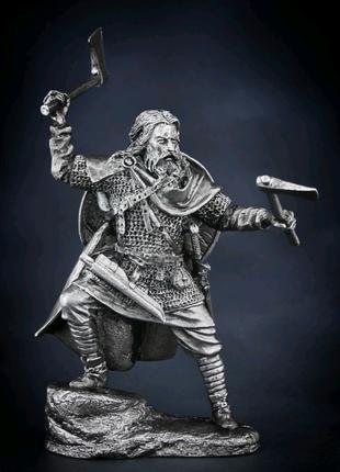 Сувенир фигурка статуэтка металл сплав олово войн викинг топор