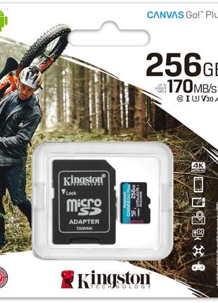Карта памяти KINGSTON microSDXC Canvas Go! Plus 256GB UHS-I U3...