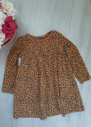 Next платье для девочки леопардовый леопард 3-4 года