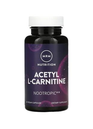Mrm nutrition ацетил l-карнитин 60 капсул / сша