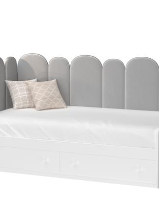 Кровать "Софи" белая с серым