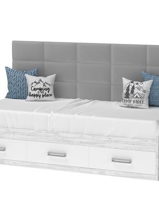 Кровать "ЭЛЛИ" Аляска с белым