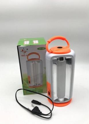 Аккумуляторный фонарь-лампа led sh-330 оранжевая