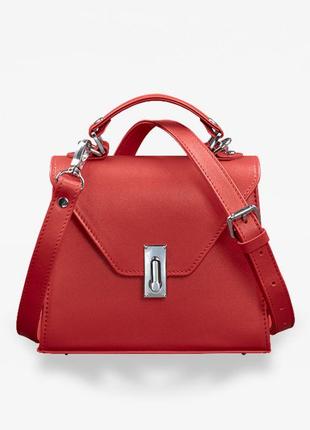 Женская кожаная сумка Futsy красная