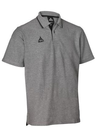 Поло SELECT Oxford polo t-shirt (514) серый, XL, XL