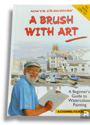 Книга с рисованием акварелью на английском языке. a brush with...