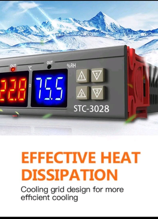 Регулятор температуры и влажности STC-3028 на 220 Вольт