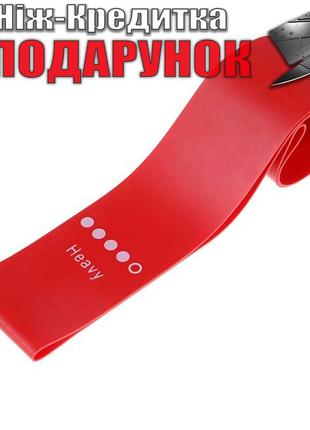 Резинка для фітнесу та спорту еластична стрічка Heavy Красный