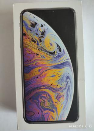 Коробка Apple iPhone Xs Max Silver 256Gb, A1921