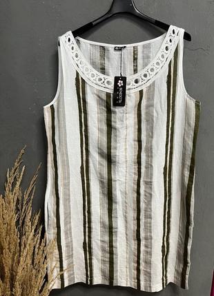 Батальна сукня туніка із льону італія