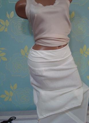 Льняная юбка в спорт стиле puma