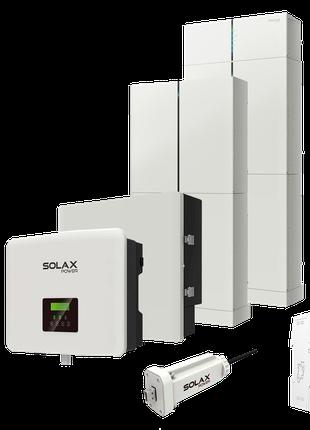 Комплект Solax 7.2: Однофазний гібридний інвертор на 6 кВт з А...
