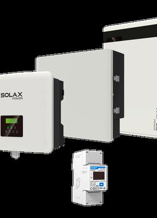 Комплект Solax 1.1: Однофазний гібридний інвертор на 5 кВт, з ...