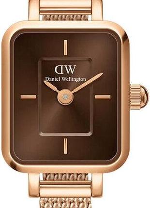 Часы Daniel Wellington Quadro Mini Melrose Rose Gold Amber DW0...