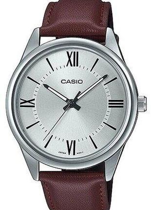 Часы с кварцевым механизмом Casio MTP-V005L-7B5 с кожаным реме...