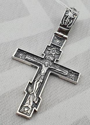 Серебряный солидный мужской крест из серебра 925 пробы