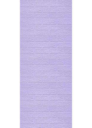Самоклеющаяся 3D панель под светло-фиолетовый кирпич 3080х700х...