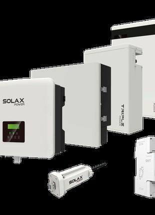 Комплект Solax 2.1: Однофазний гібридний інвертор на 5 кВт, з ...
