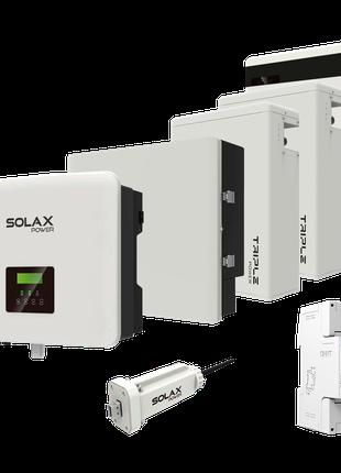 Комплект Solax 3.2: Однофазний гібридний інвертор на 6 кВт, з ...