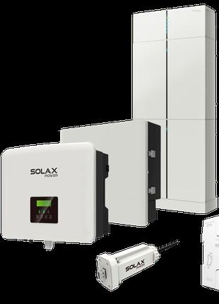 Комплект Solax 5.1: Однофазний гібридний інвертор на 5 кВт, з ...