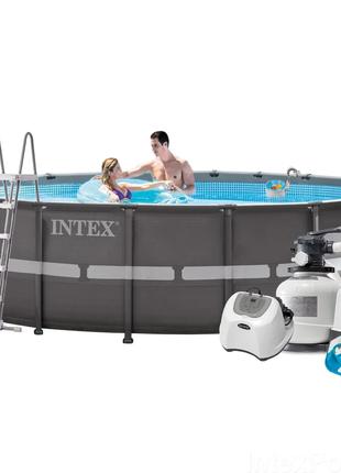 Каркасний басейн Intex 26330 - 16, 549 х 132 см (150 мл/11 г/г...