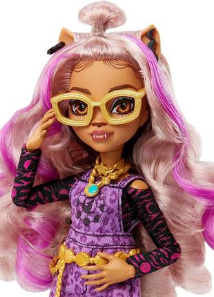 Модная кукла Monster High Clawdeen Wolf c аксессуарами и питомцем