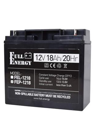 Акумулятор 12В 18 Аг для ДБЖ Full Energy FEP-1218