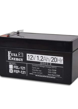 Акумулятор 12В 1.2 Аг для ДБЖ Full Energy FEP-121