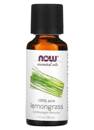 Эфирное масло NOW Essential Oil Lemongrass, 30 мл