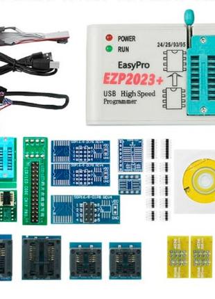 USB программатор EZP2023+ и набор адаптеров, 24 25 93 95 EEPRO...