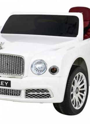 Детский электромобиль Bentley Mulsanne JE1006 белый на пульте,