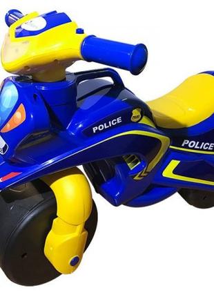 Мотоцикл велобіг Долоні Поліція синій не музичний 0138/570 Doloni