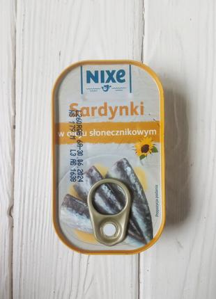 Сардина в масле Nixe Filety z makrelli 125гр (Польша)
