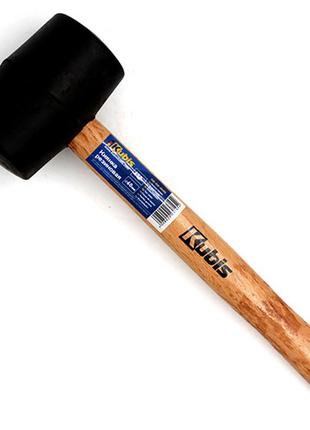 Киянка гумова 450 г, 60 мм дерев'яна ручка Kubis 02-02-4145 чо...