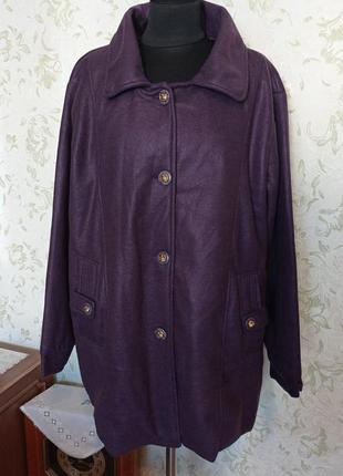 Флисовое пальто на подкладке uk24-28 лёгкое