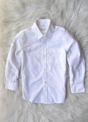 Белая рубашка сорочка с длинным рукавом palomino c&a