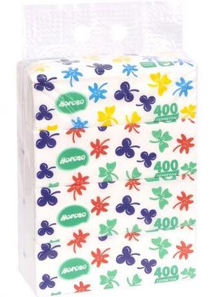 Серветки паперові 400шт у ПЕТ упаковці "Horoso" 030132