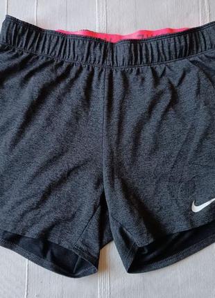 Nike dri fit легенькі спортивні жіночі шорти р.s/m/l