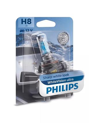 Галогеновая лампа PHILIPS 12360WVUB1 H8 WhiteVision ultra +60%...