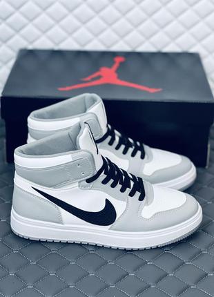 Nike air retro jordan 1 grey кроссовкт мужские найк аэр ретро ...