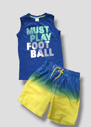 Комплект Майка та пляжні шорти з кишенями для хлопчика