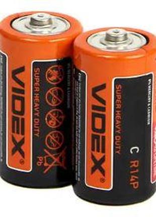 Батарейка солевая Videx R14 (C) 1.5V