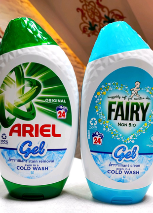 Гель для прання "Ariel","Fairy"