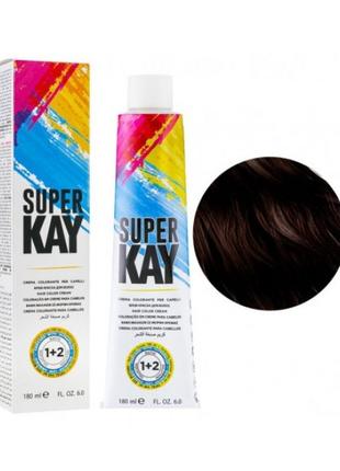 Фарба для волосся Super Kay Hair Color Cream 4.23 тютюновий ко...