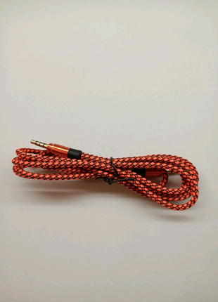 AUX кабель ASPOR Nylon 3.5 mm/1.5 m, провода акустические стерео