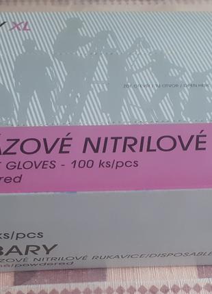 Нітрилові перчатки Cerva Barbary XL 100 шт.