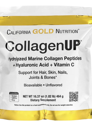 California Gold Nutrition, CollagenUP морской коллаген 464 г
